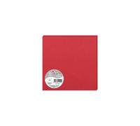 Paquet de 25 cartes simples Pollen 160x160mm 210g/m2 - Rouge cerise