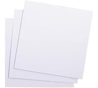 Carte visite clairefontaine pollen 160x160mm coloris blanc étui 25 unités