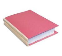 Paquet de 25 chemises à dos toilé, carte 300 grammes, dos 3cm, 24x32cm, coloris rose G