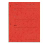 Paquet de 25 dossiers de plaidoirie pré-imprimés Exacompta - 25 x 32 - couleur - rouge