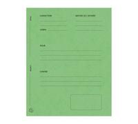 Paquet de 25 dossiers de plaidoirie pré-imprimés Exacompta - 25 x 32 - couleur - vert