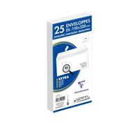 Paquet de 25 Enveloppes Blanches DL-110x220mm - Auto-Adhésives - 80g/m2 - Blanc