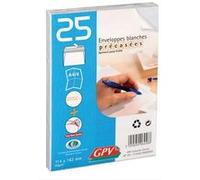Paquet de 25 enveloppes Gpv auto-adhésives 114x162 mm, 90g G