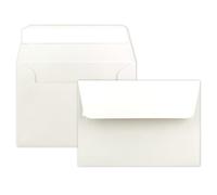 Paquet de 25 enveloppes Neuser FarbenFroh B6 175 x 125 mm, fermeture adhésive 100 Umschläge Blanc naturel