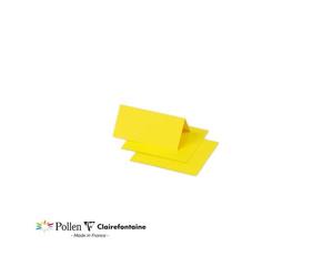 Paquet de 25 marque-places Pollen 85x80mm 210g/m² - Soleil