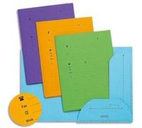 Paquet de 25 sous-dossiers ultimate 2 rabats kraft 240gr coloris assortis G