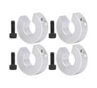 Paquet de 4 bagues d'arrêt de guidage linéaire en alliage d'aluminium de 16 mm de diamètre intérieur et 35 mm de diamètre extérieur de 35 mm d'épaisseur, bague de retenue d'arbre