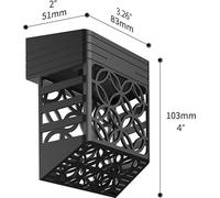 Paquet de 4 éclairages de clôture solaires en plein air Lights IP54 waterproof wall f��r garden terrace step