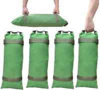 Paquet De 4 Sacs En Toile Épaisse Avec Poignées Réutilisables