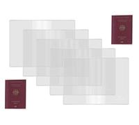 Paquet de 5 couvertures de Passeport, Protecteur de Passeport en Plastique Transparent, Porte-Passeport de Protection givré Transparent pour Passeport de Taille Standard by RuiChy