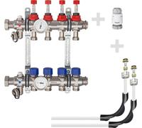 Paquet de raccordement Schlüter pour BEKOTEC-EN FK pour 9 circuits de chauffage, tuyau Ø 10 mm