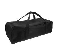 Paquet de Rangement pour Outils Barbecue en Tissu Oxford Noir, Grosse | Fermeture Éclair Fluide, Poignée Confortable, Double Portage Pratique, pour Camping, Pique-niques, la Cuisine Extérieure
