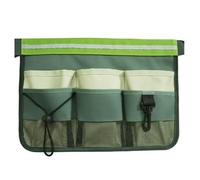 Paquet Porte-Outils de Jardinage en Oxford, Poches Multiples, Vert Clair | Ceinture Réglable à Boucle, Rangement Organisé, Forte Capacité de Charge, Usage pour Plombiers et Menuisiers