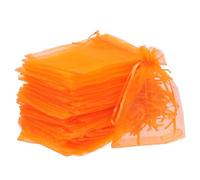 Paquet Présents en Organza à Cordon, Mini Sachets 15x10 CM | Maille Transparente, Rangement Facile, Accès Rapide, Lot Pratique pour Bijoux, Mariages, Fêtes et Bonbons