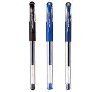 Paquet - Signo UM-151 Uni-Kugelschreiber, 0,38 mm, Noir, Bleu et Bleu-Noir