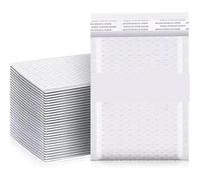 Paquets D'Enveloppes À Bulles 100/10 enveloppes à bulles imperméables en mousse, pochettes d'expédition plastique auto-adhésives, organisateur d'emballage(30PCS,15x18cm)