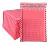 Paquets D'Enveloppes À Bulles Enveloppes matelassées roses à bulles, pochettes auto-adhésives, enveloppes noires for livres(11X15cm-pink,50pcs)