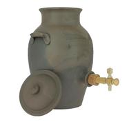 Par Faim de Normandie Vinaigrier en grès blanc 3L poterie artisanale Turgis (Marron)