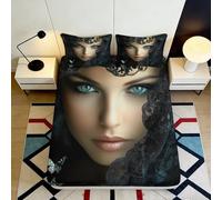 Paradis Paris Rue Drap Housse 3D Imprimé Microfibre Art Parapluie Protège-Matelas Décor Lavable Chambre Maison 90x200x25cm
