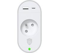 Parafoudre 1 prise EU Force Power avec Universel 1,5 m 540 J Gris et Blanc Gris et Blanc G
