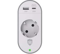 Parafoudre 1 prise +USB C 540J Gschuko