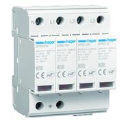 Parafoudre 4P T2 TNS/TT Uc 275V In 5kA Imax 15kA telesignalisation - HAGER SPB415R