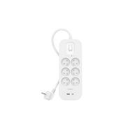 PARAFOUDRE 6 PRISES FR + 2 USB