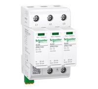 Parafoudre Schneider Electric, Acti9 iPRD F40r, type 2+3, modules de protection enfichables, 3 pôles, Imax 40 kA, fusible intégré, contact FM A9L2F340