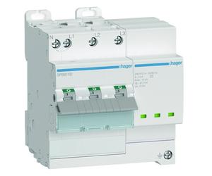 Parafoudre T2 3P+N auto-protégé 15KA voy - HAGER SPB815D