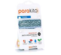 PARAKITO - Bracelet Anti-Moustiques Réutilisable - 2 Plaquettes Incluses aux Huiles Essentielles - 1 Mois de Protection - Sans DEET - Motif Jungle - Taille Adulte