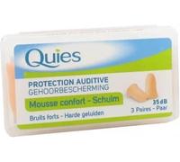 Parapharmacie en ligne > Hygiène & Premiers soins > Produits pour le soin des oreilles Quies Protection Auditive Mousse Confort x 6