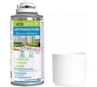 Vetoform | Insecticide Habitat | Spray diffuseur | Puces, Tiques, Punaises de lit | 150 ML | 36m² | Efficacité Prouvée | Fabriqué en France