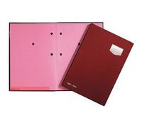 Parapheur 'DE LUXE', A4, 20 compartiments, rouge