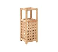 vidaXL Porte-Parapluie 18x18x50 cm Bois de Noyer Massif Support de Parapluie