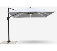Parapluie 3m anti uv pendulaire avec lumière solaire LED Alu Paradise