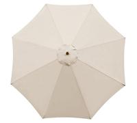 Parapluie de rechange 2,7 m/3 m, toile à 6 ou 8 baleines, auvent pour tables de marché, toile de parapluie, toile de rechange pour parapluies, polyester résistant avec protection UV