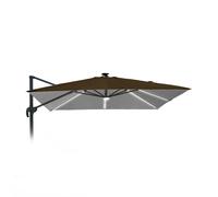 Parapluie de rechange pour parasol Parasol de jardin 3x3 Aluminium Arm Paradise LED Brown Light