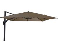 Parapluie feux de signalisation - 2,5x2,5 m - Taupe - UV 30+ - Structure en aluminium - In ase en croix