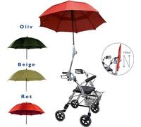 Parapluie pour rollateur 'PROTECTOR' avec set de fixation, parapluie, rollateur, couleur:olive
