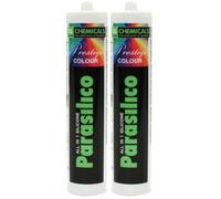 Parasilico Mastic silicone Ral 3000 DL CHEMICALS Prestige Colour - Rouge feu - 0100091T168871 (Lot de 2)