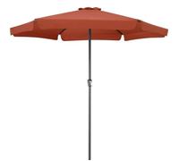 Parasol Ø 330 cm terracotta Parasol en aluminium avec manivelle Protection solaire jardin terrasse extérieur
