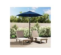 vidaXL Parasol bleu 200 x 224 cm aluminium
