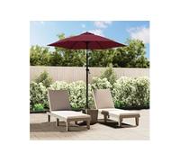 vidaXL Parasol Rouge bourgogne 200 x 224 cm Aluminium