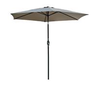 Parasol à manivelle en aluminium et toile - kaki