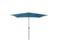 - Parasol aluminium avec manivelle 3x2m Tilt Bleu