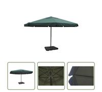 Parasol aluminium vert avec pied
