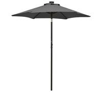 Parasol Avec Lumières Led Anthracite 200 X 211 Cm Aluminium Helloshop26 02_0008089 Multicolore