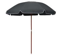 Helloshop26 Parasol rond de jardin - Anthracite