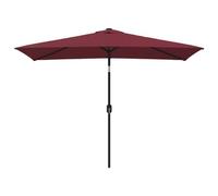 Parasol Avec Mât En Métal 300 X 200 Cm Bordeaux Helloshop26 02_0008133 Multicolore