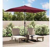 vidaXL Parasol Métal Rouge Bordeaux 300x200 cm
